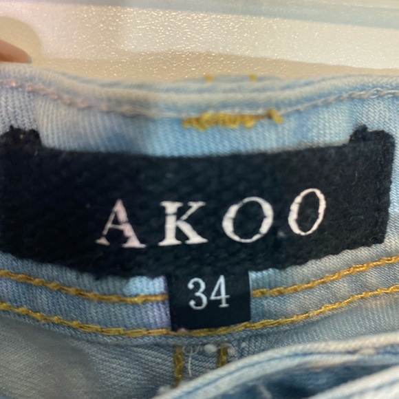 #359 AKOO Jeans size 34 - Picture 3 of 9